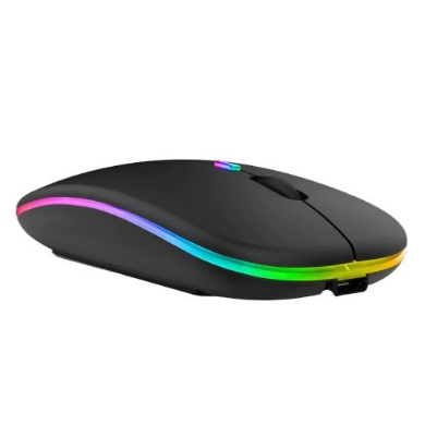 SOURIS SANS FIL HP W10 PLAT RGB WIRELESS & BLUETOOTH RECHARGABLE